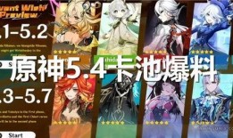 4.0原神卡池最新爆料,新角色与限定武器大揭秘！